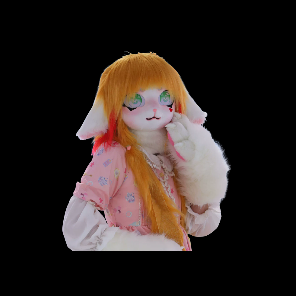 Amber Fox Bunny Fursuit Head thumbnail 3