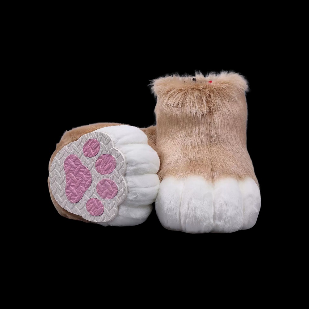 Aqua Plush Fursuit Paw Boots thumbnail 8
