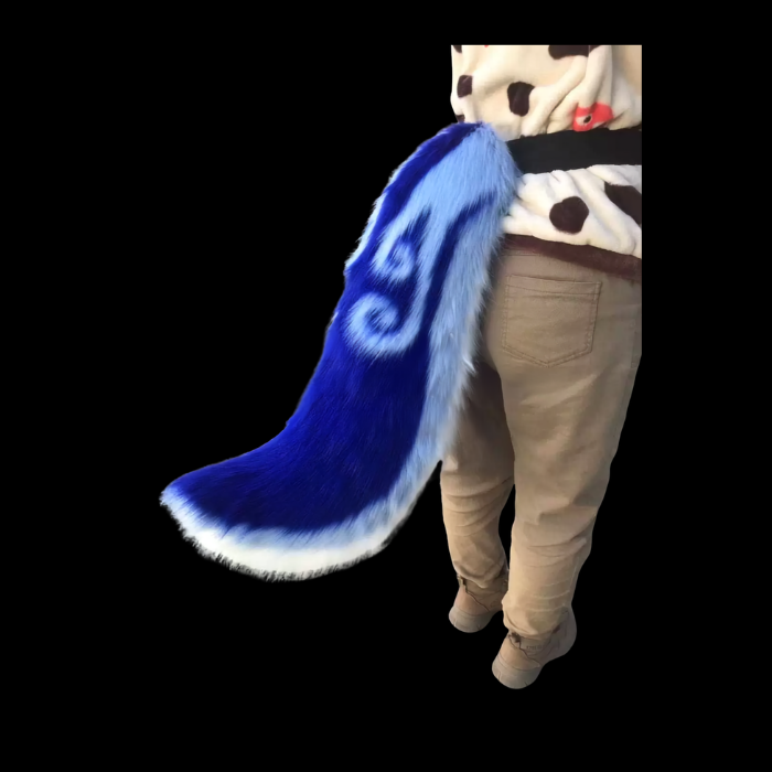 Arctic Azure Custom Fursuit Tail