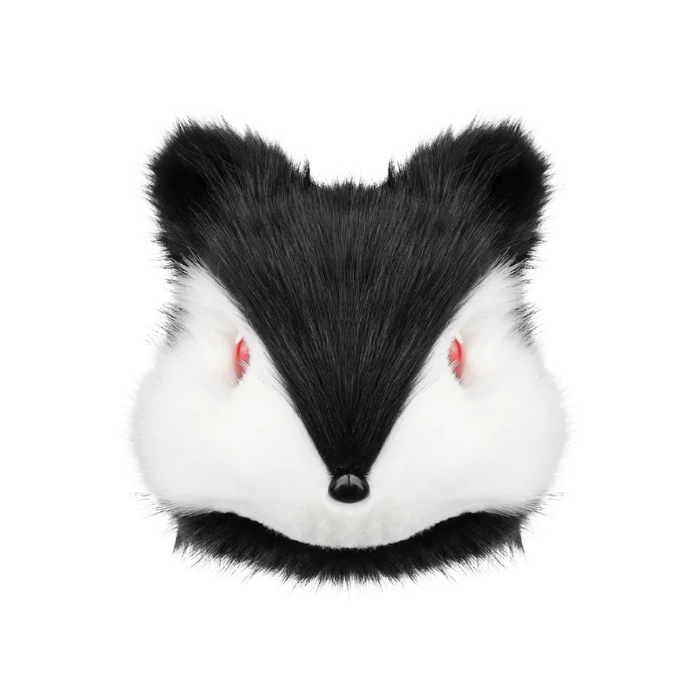 Arctic Badger Fursuit Head