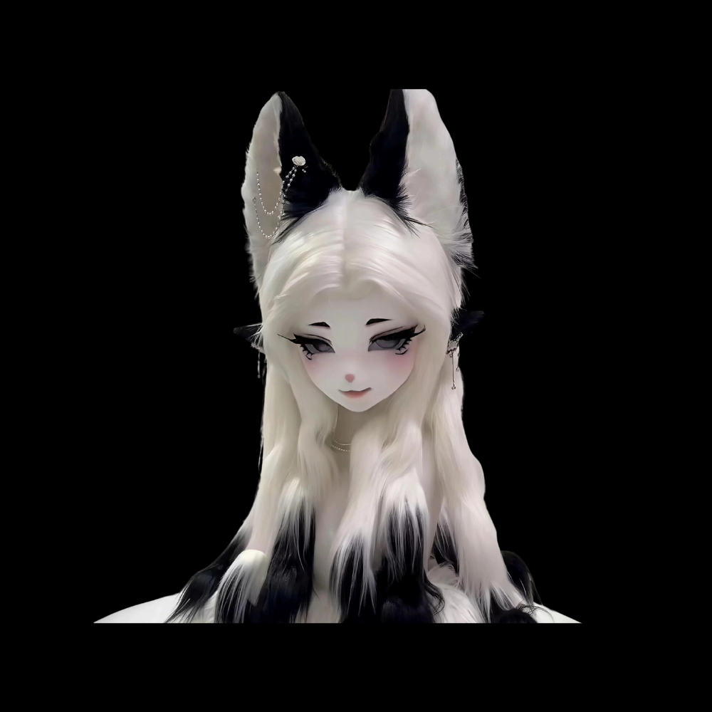 Arctic Fox Kemono Fursuit Head thumbnail 1