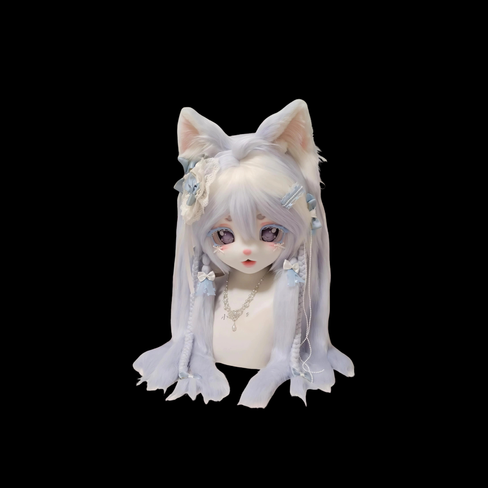 Arctic Fox Kemono Fursuit Head thumbnail 3