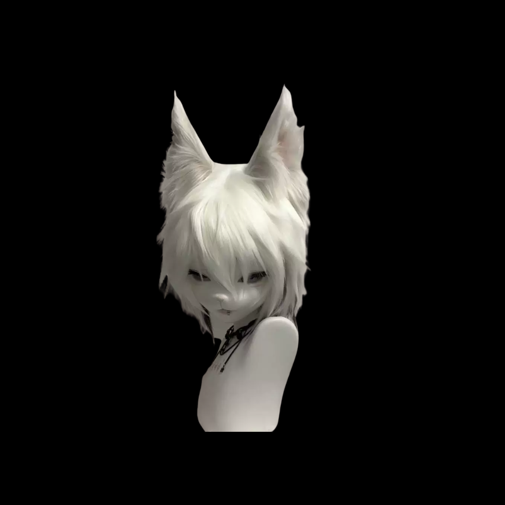 Arctic Whisper Fox Fursuit Head