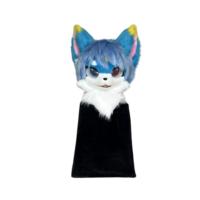 Aurora Blue Kemono Custom Fursuit Head