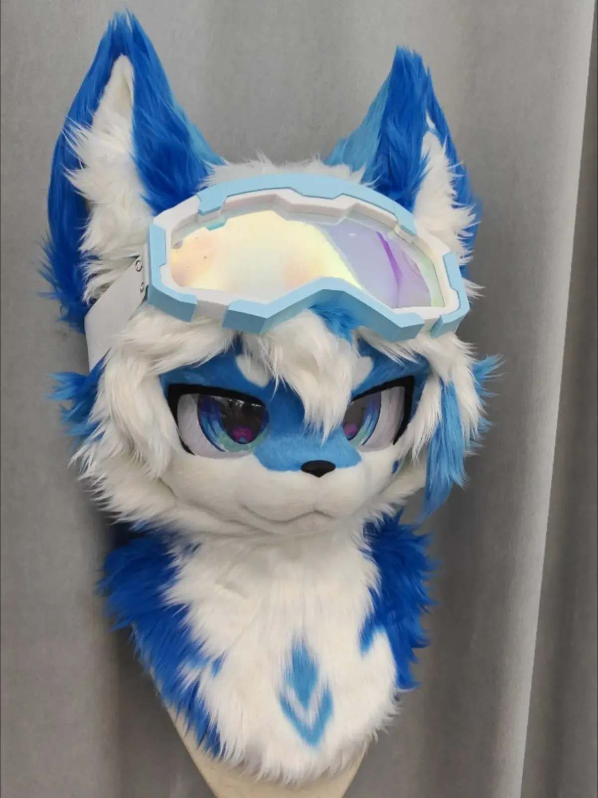 Aurora Goggle Kemono Fursuit Head thumbnail 1