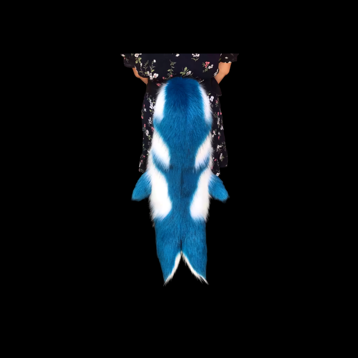 Azure Comet Custom Fursuit Tail