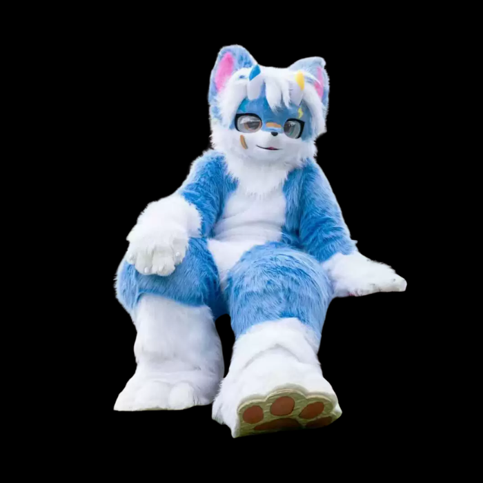 Azure Scholar Kemono Cat Fullsuit