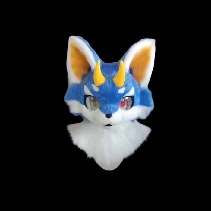Azure Sun Kemono Fursuit Head thumbnail 1