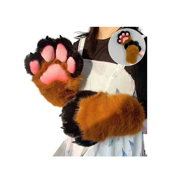 Black Brown Mochi Paws