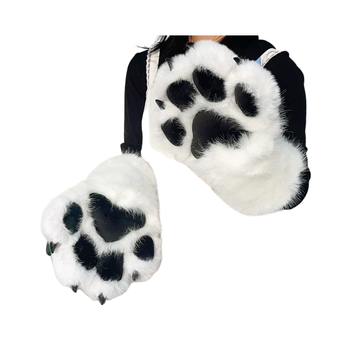 Black & White Mochi Paws