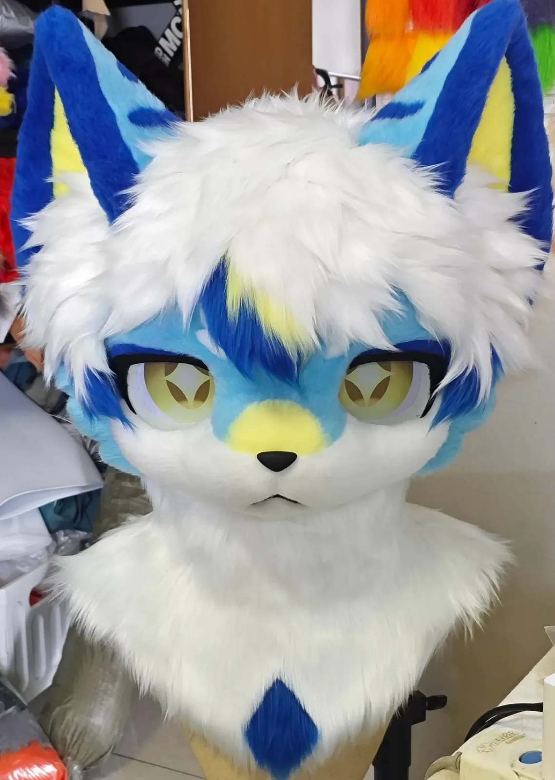 Bluebell Pup Toony Fursuit Head thumbnail 1
