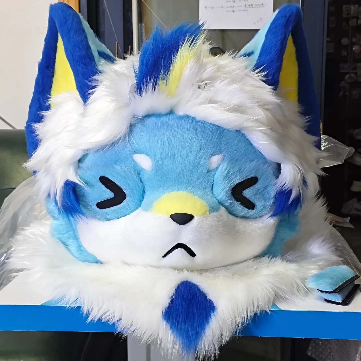 Bluebell Pup Toony Fursuit Head thumbnail 2