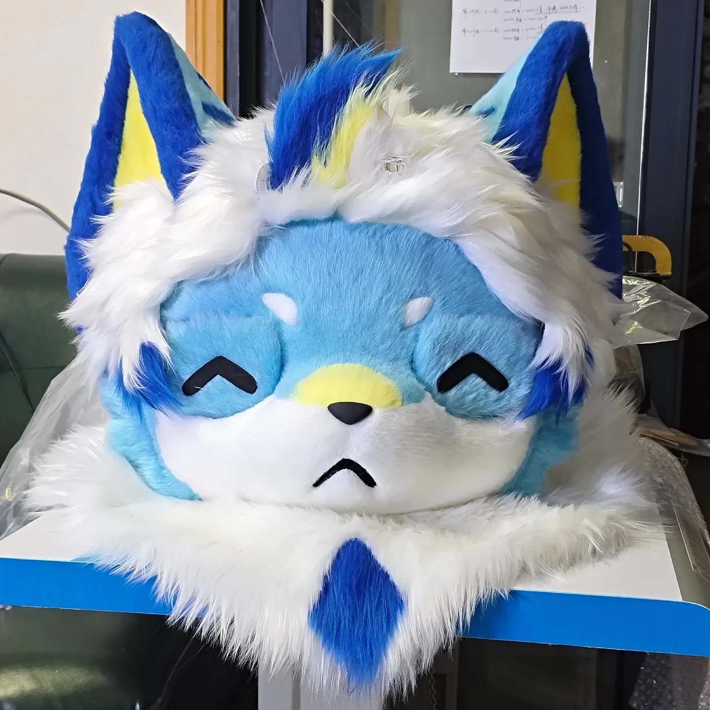 Bluebell Pup Toony Fursuit Head thumbnail 3
