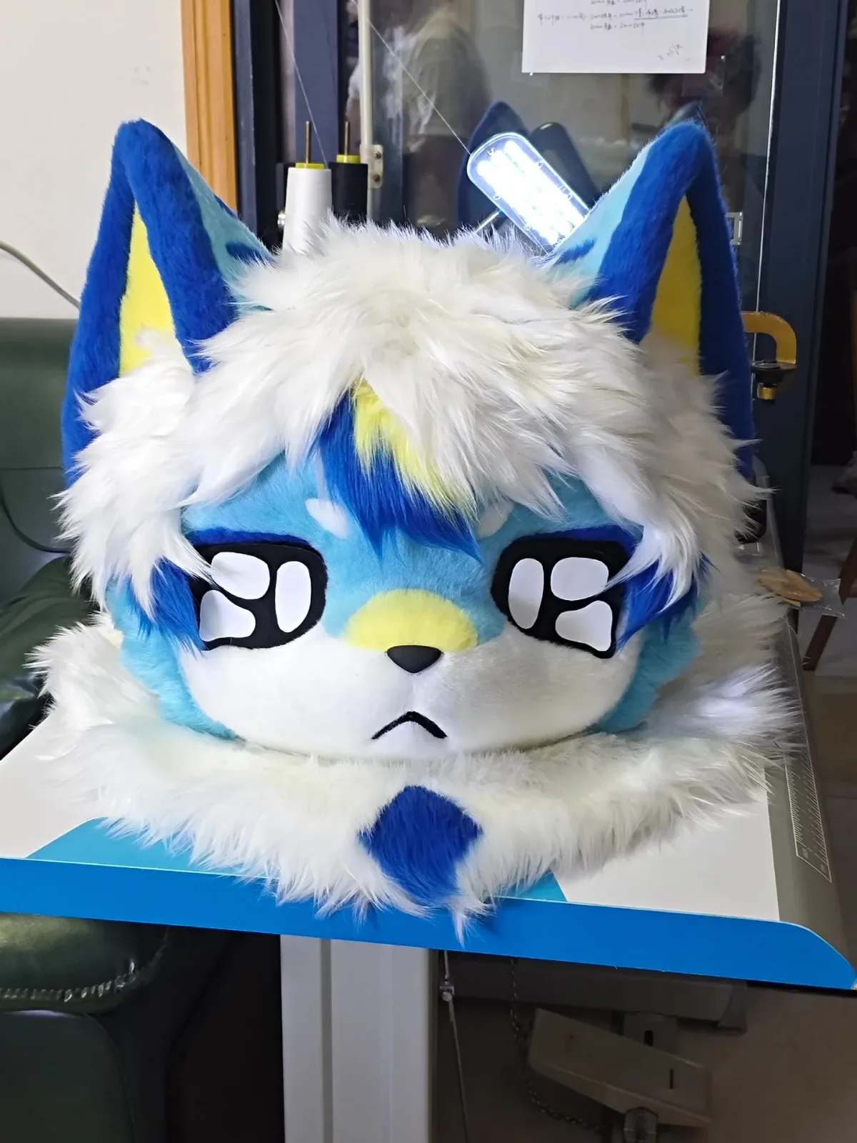 Bluebell Pup Toony Fursuit Head thumbnail 4