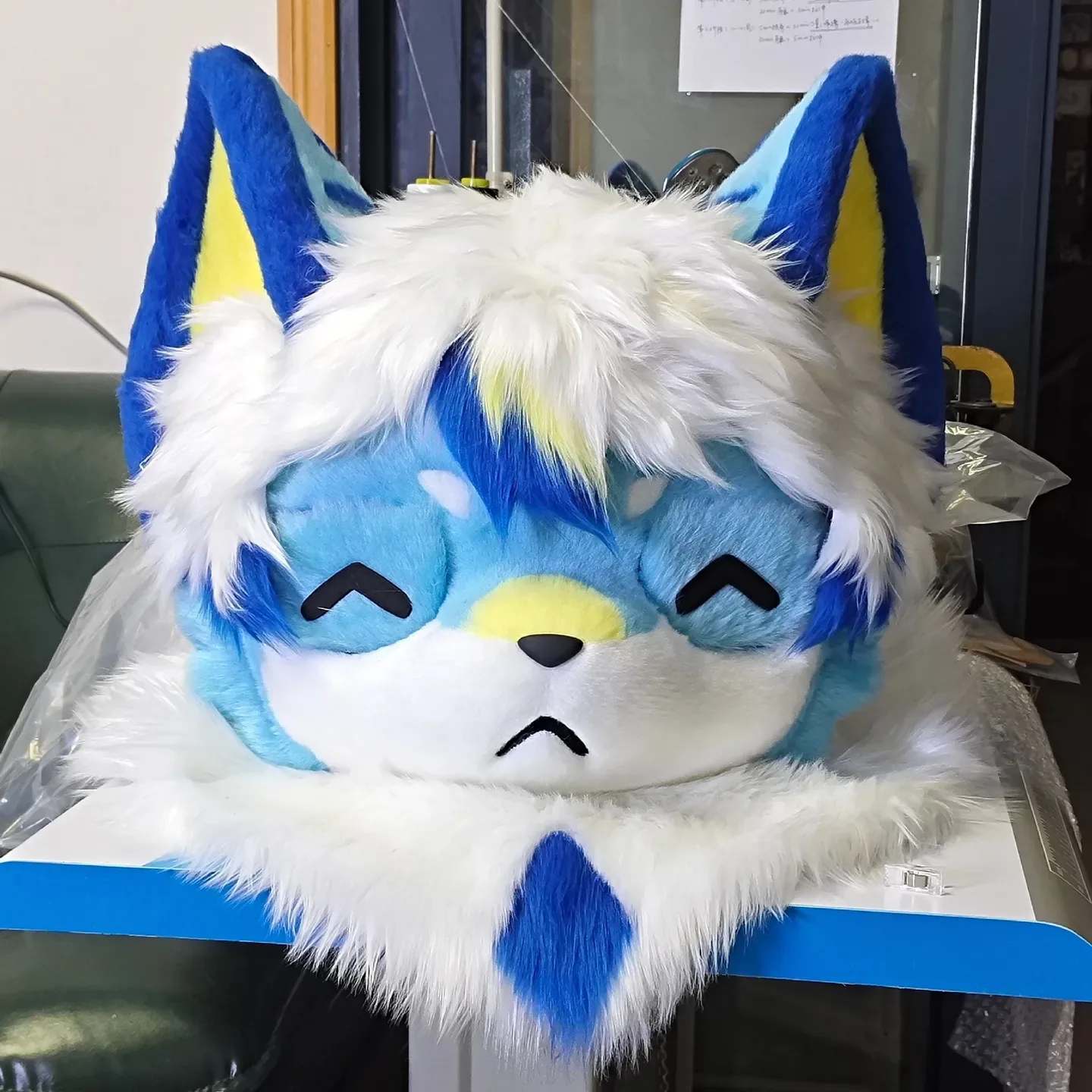 Bluebell Pup Toony Fursuit Head thumbnail 5