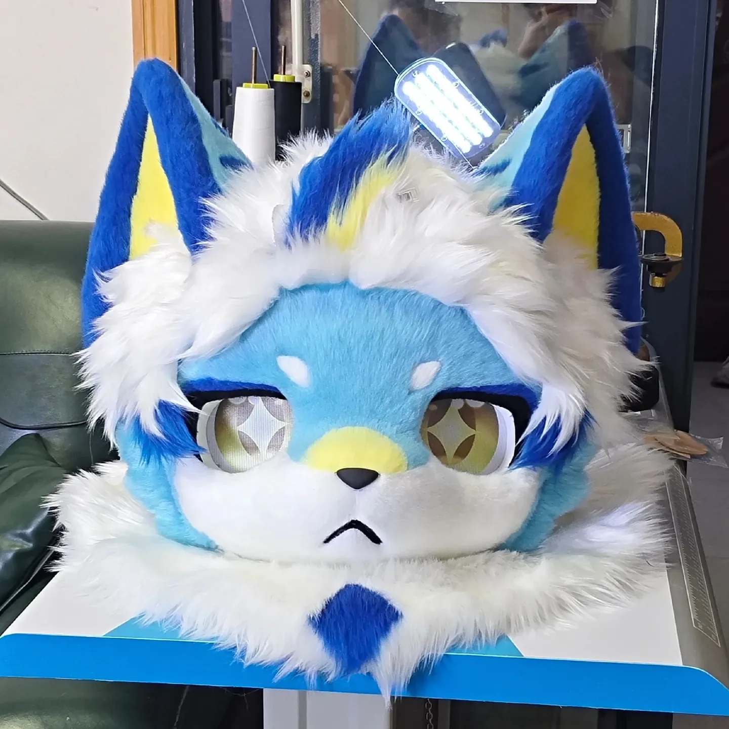 Bluebell Pup Toony Fursuit Head thumbnail 6