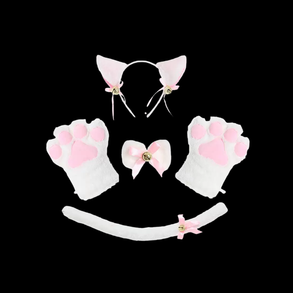 Blush Kitty Ears, Paws & Tail Cosplay Set thumbnail 3