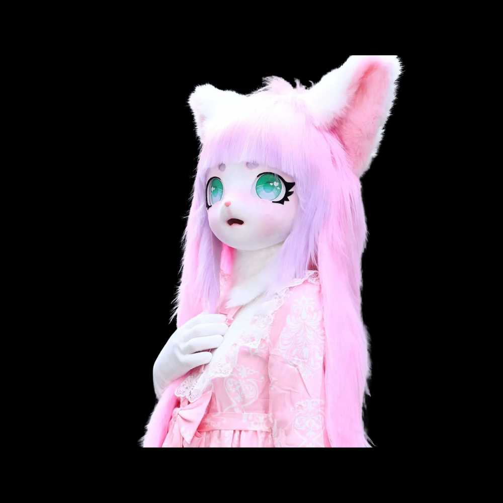 Blush Pink Cat Head