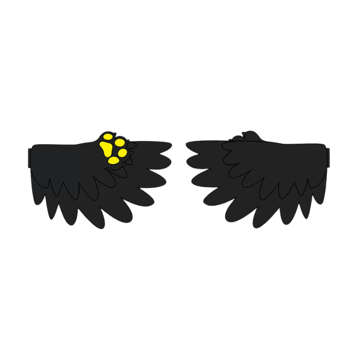 Celestial White Feather Paw Cosplay Wings thumbnail 1
