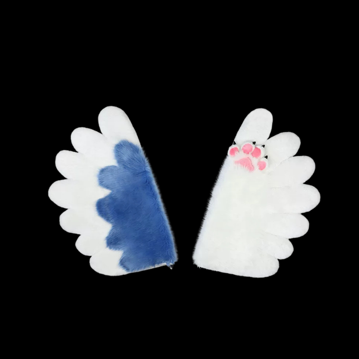 Celestial White Feather Paw Cosplay Wings thumbnail 2