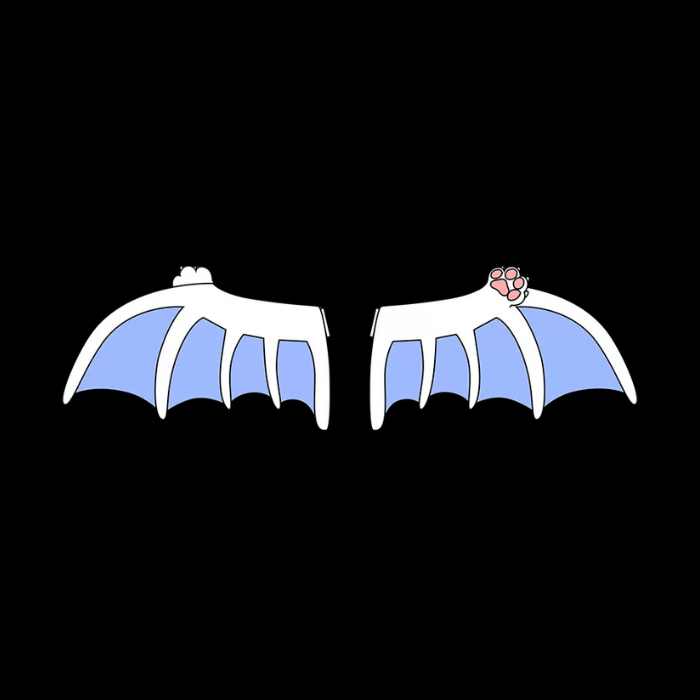 Celestial White Feather Paw Cosplay Wings thumbnail 7