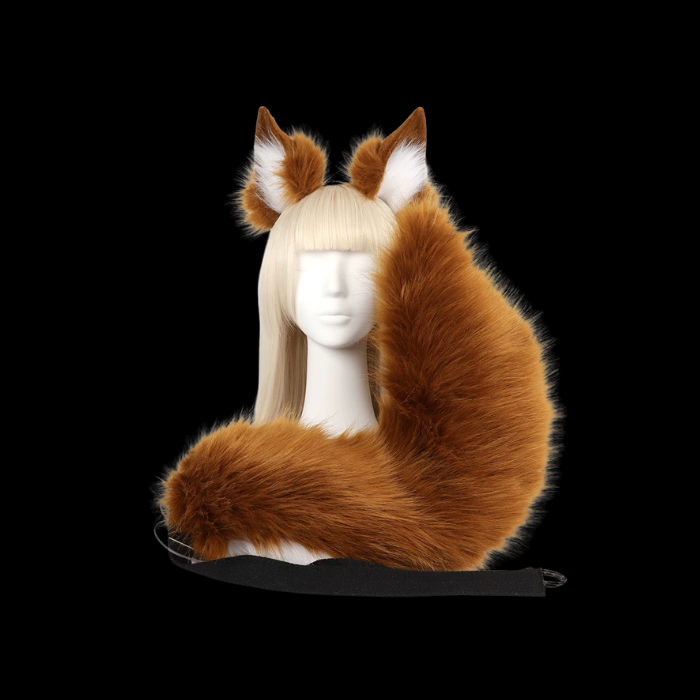 Chestnut Fox Ears & Tail Set