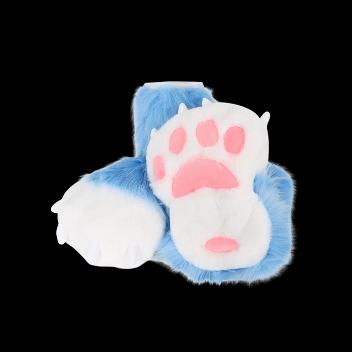 Classic Plush Fursuit Paw Feet Slippers thumbnail 4