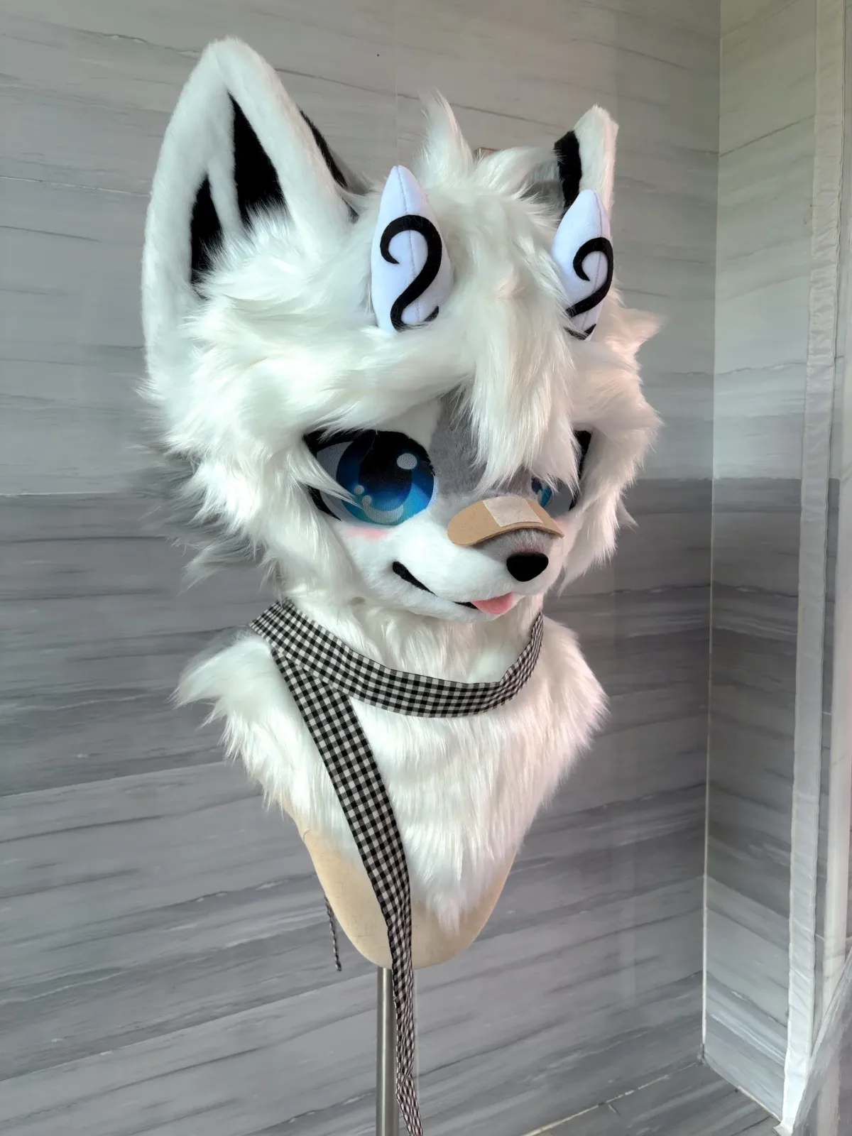 Cloud Swirl Kemono Fursuit Head thumbnail 5