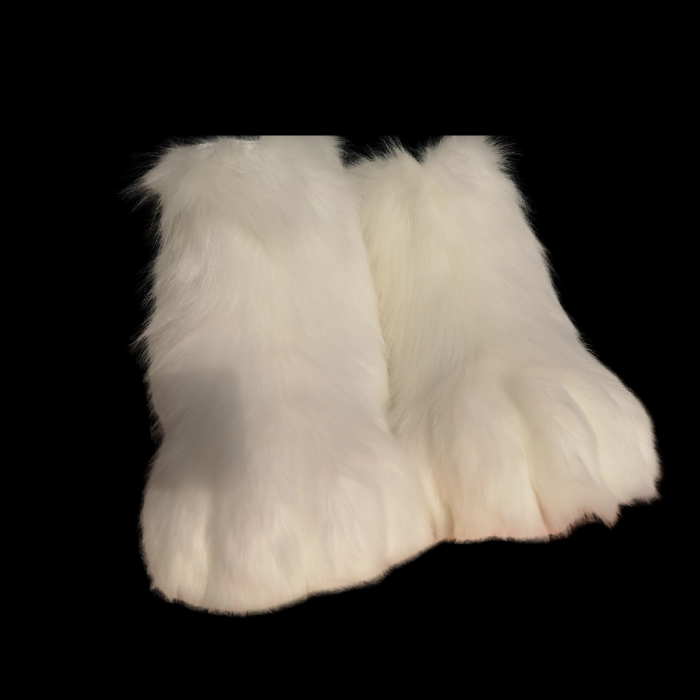 Cloudstep White Fursuit Foot Paws thumbnail 2