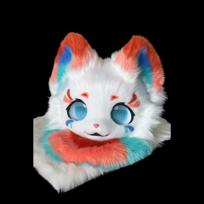 Coral Frost Kemono Fox Head