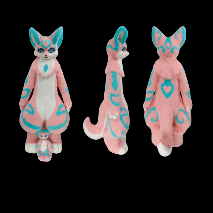Cotton Candy Heart Fox Fullsuit thumbnail 1