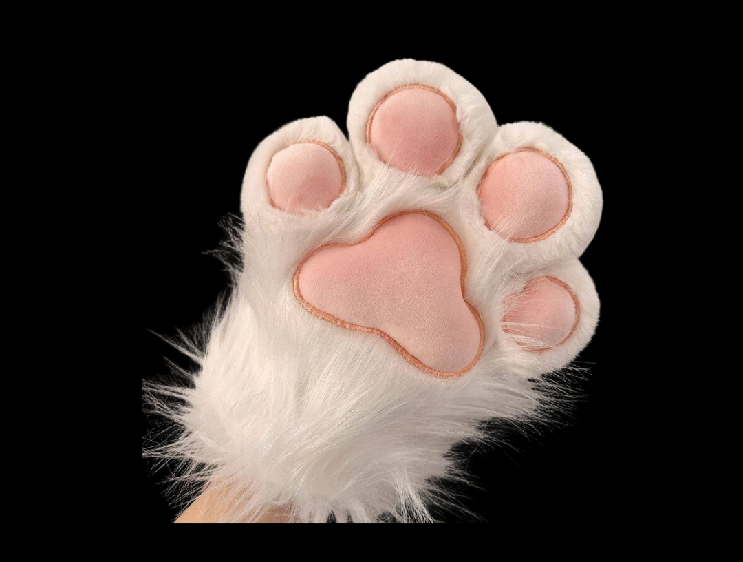 Cozy Kemono Faux Fur Paw Mittens thumbnail 1