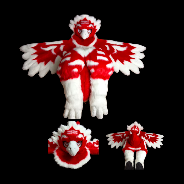 Crimson Wing Bird Fursuit Fullsuit thumbnail 1