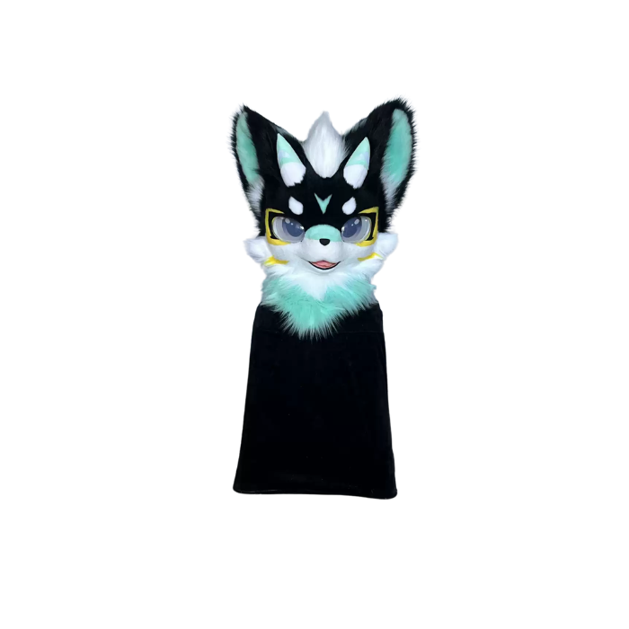 Custom Black & White Fursuit Head and Full Set