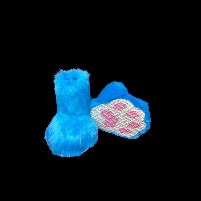 Custom Plush Fursuit Feet Paws thumbnail 4