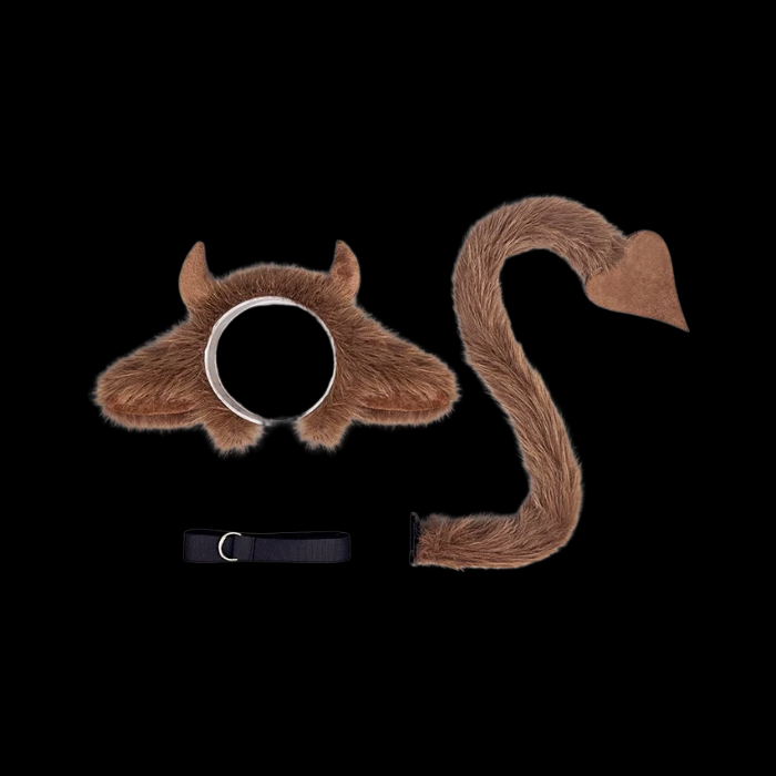 Demon Horn Kemono Ear Product Name: Demon Horn Kemono Ear & Tail Bundle Tail Cosplay Bundle thumbnail 2
