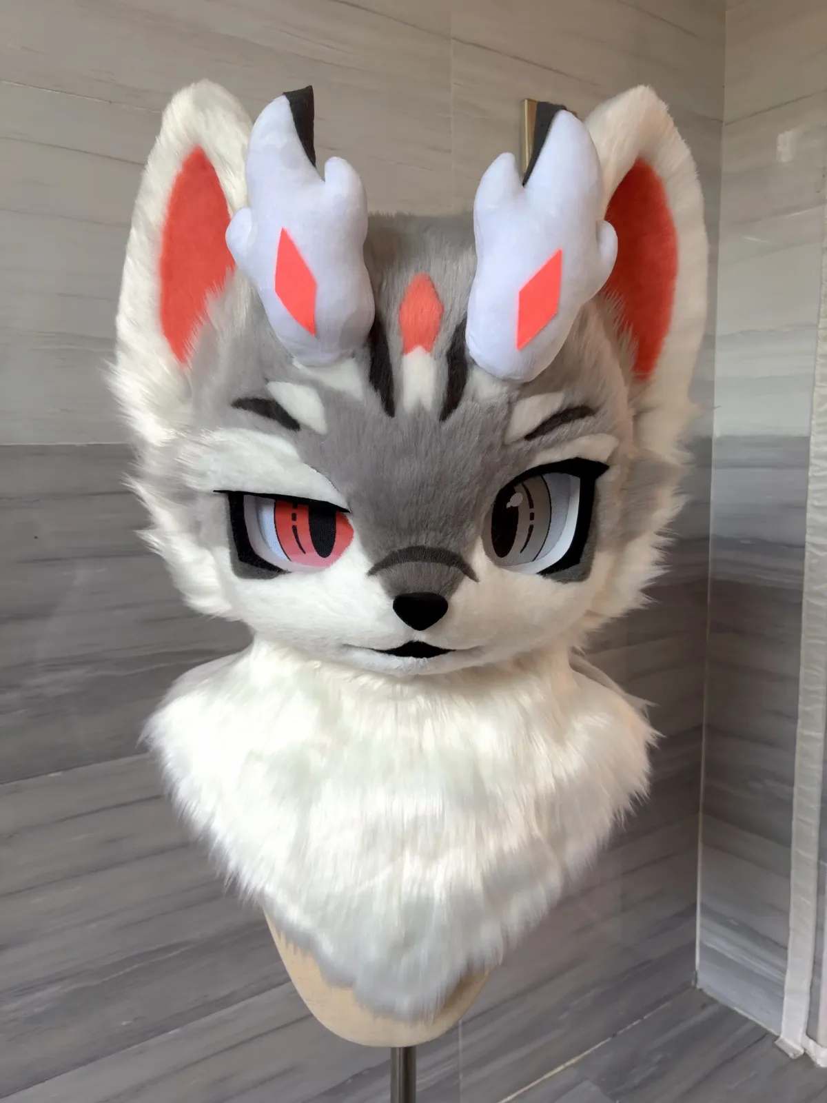 Ember Horn Wolf Kemono Fursuit Partial thumbnail 1