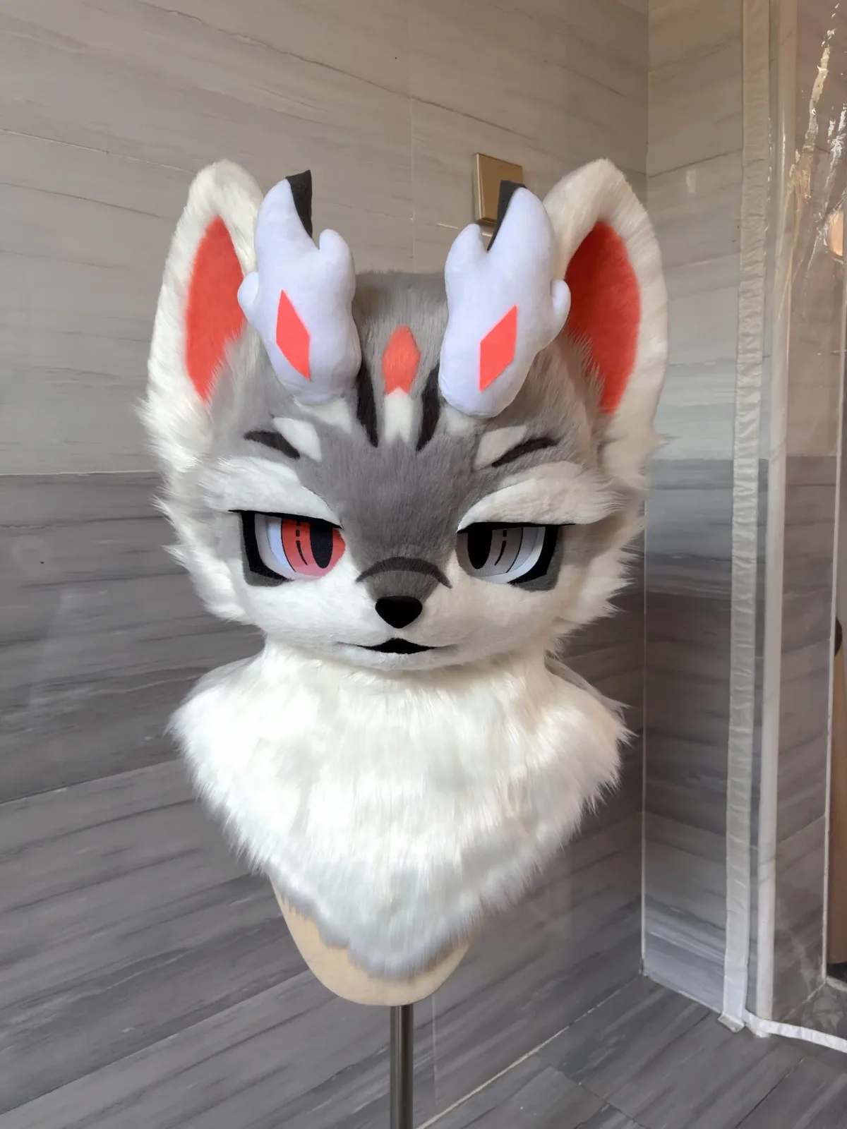 Ember Horn Wolf Kemono Fursuit Partial thumbnail 2