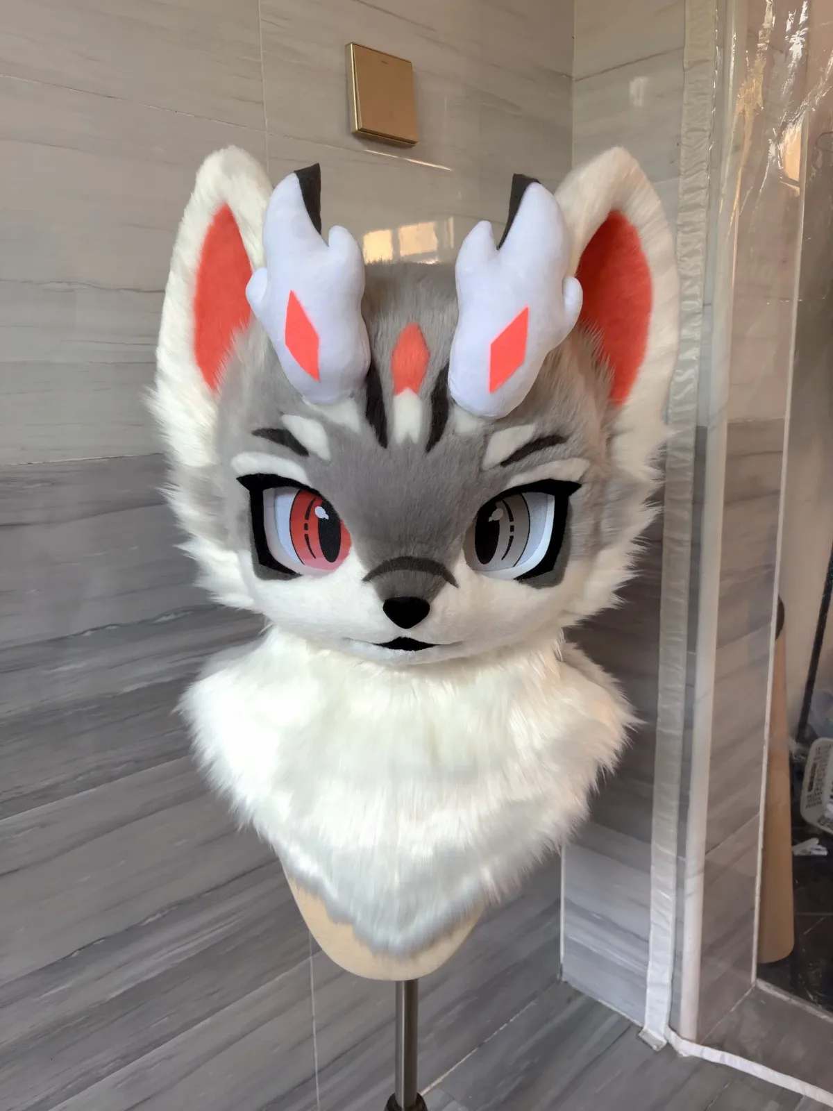 Ember Horn Wolf Kemono Fursuit Partial thumbnail 3