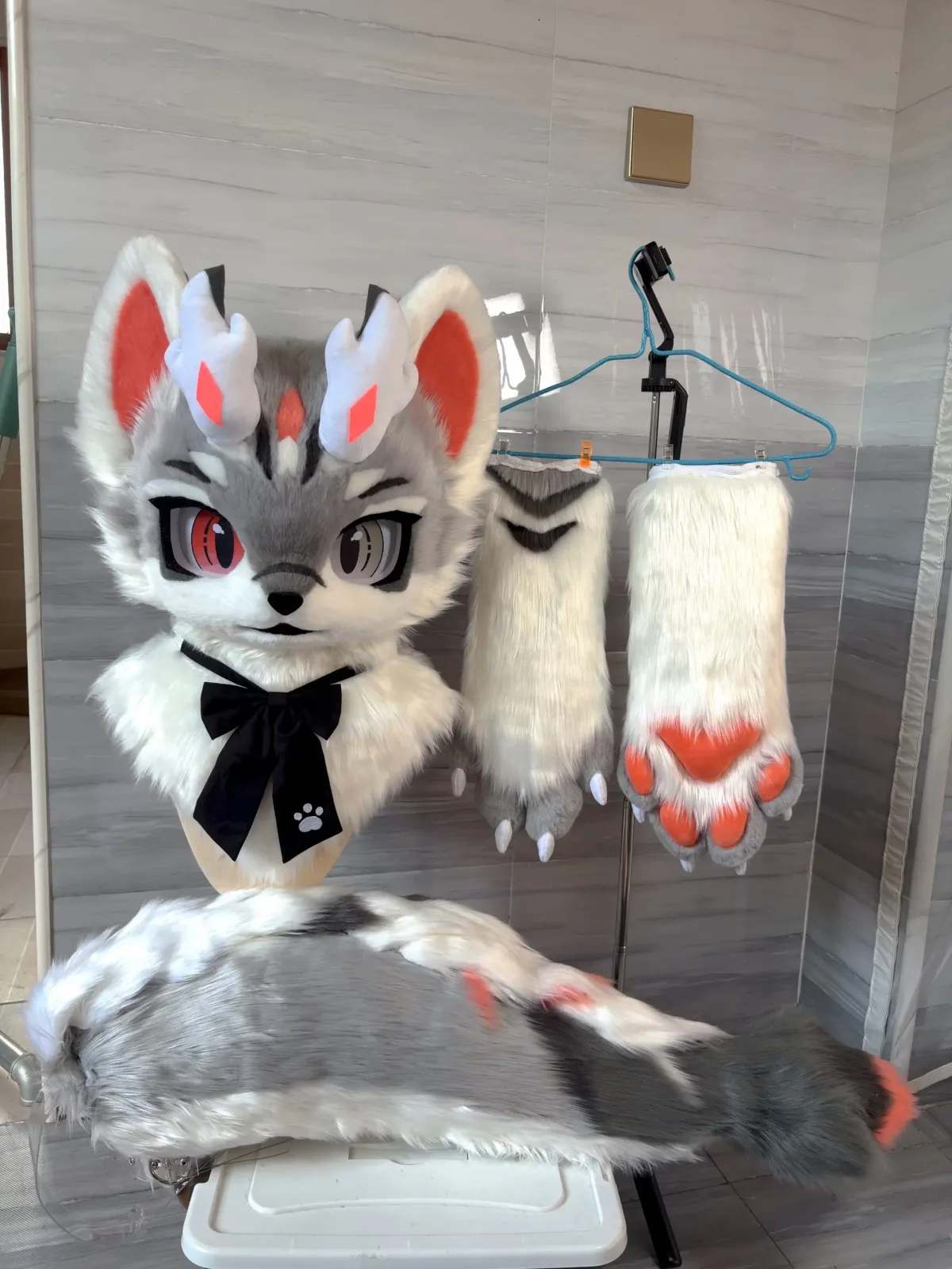 Ember Horn Wolf Kemono Fursuit Partial thumbnail 8