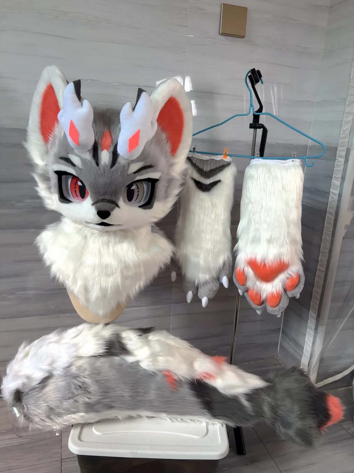 Ember Horn Wolf Kemono Fursuit Partial thumbnail 9
