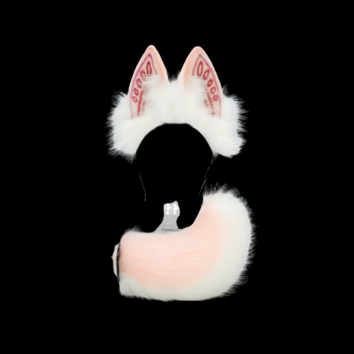 Embroidered Lynx Bunny Ears & Tail Bundle thumbnail 2