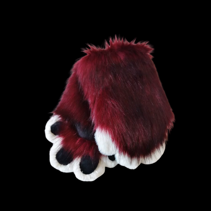 Fluffy Fur Fursuit Paw Gloves thumbnail 3