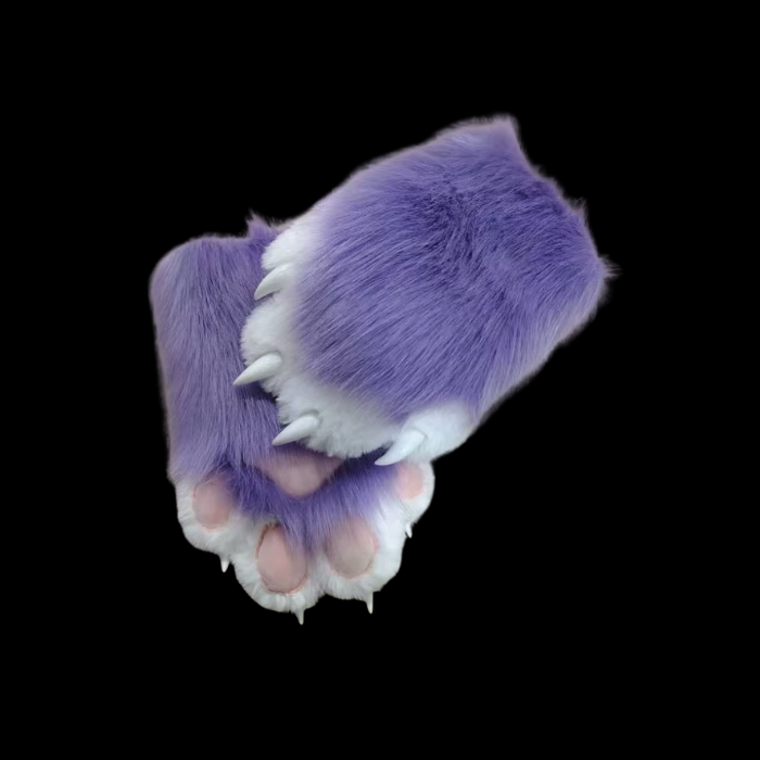 Fluffy Fur Fursuit Paw Gloves thumbnail 6