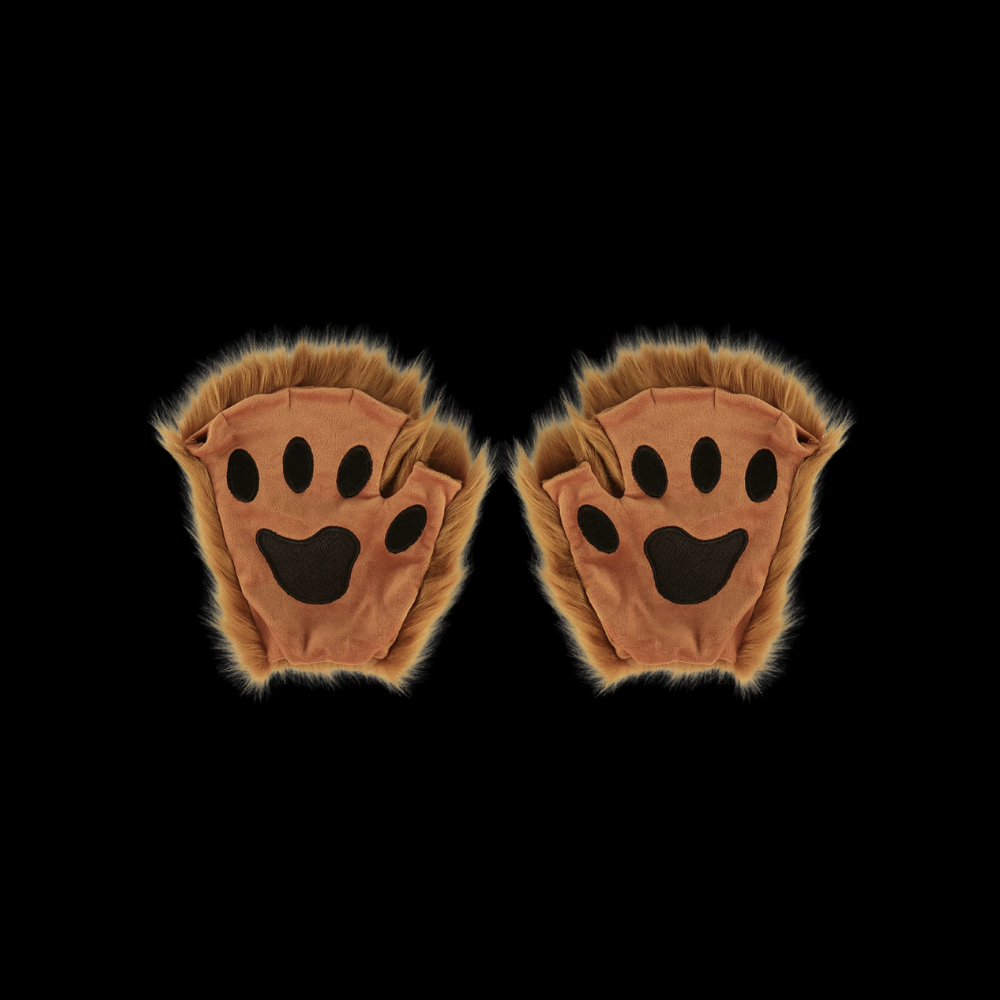 Fluffy Half-Finger Animal Paw Gloves thumbnail 10