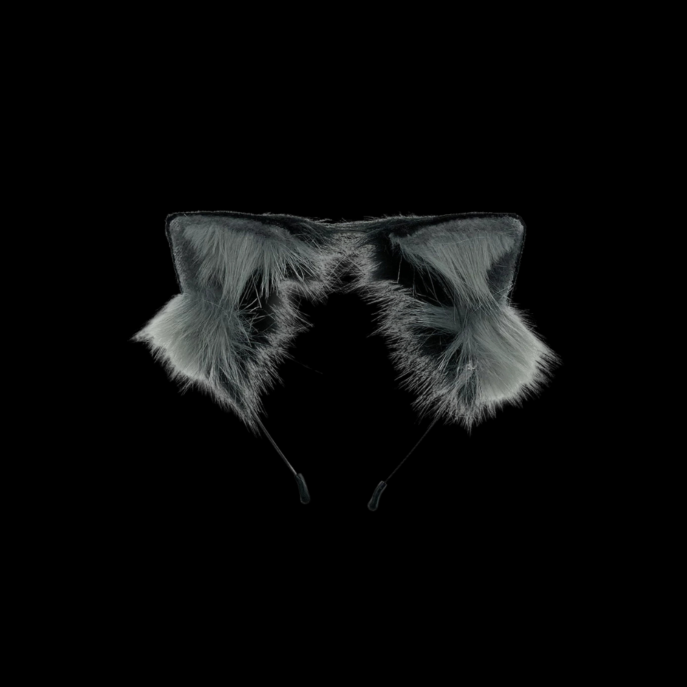 Fluffy Half-Finger Animal Paw Gloves thumbnail 3
