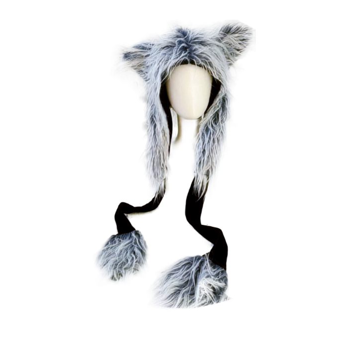 Forest Walker Faux-Fur Paw Hood
