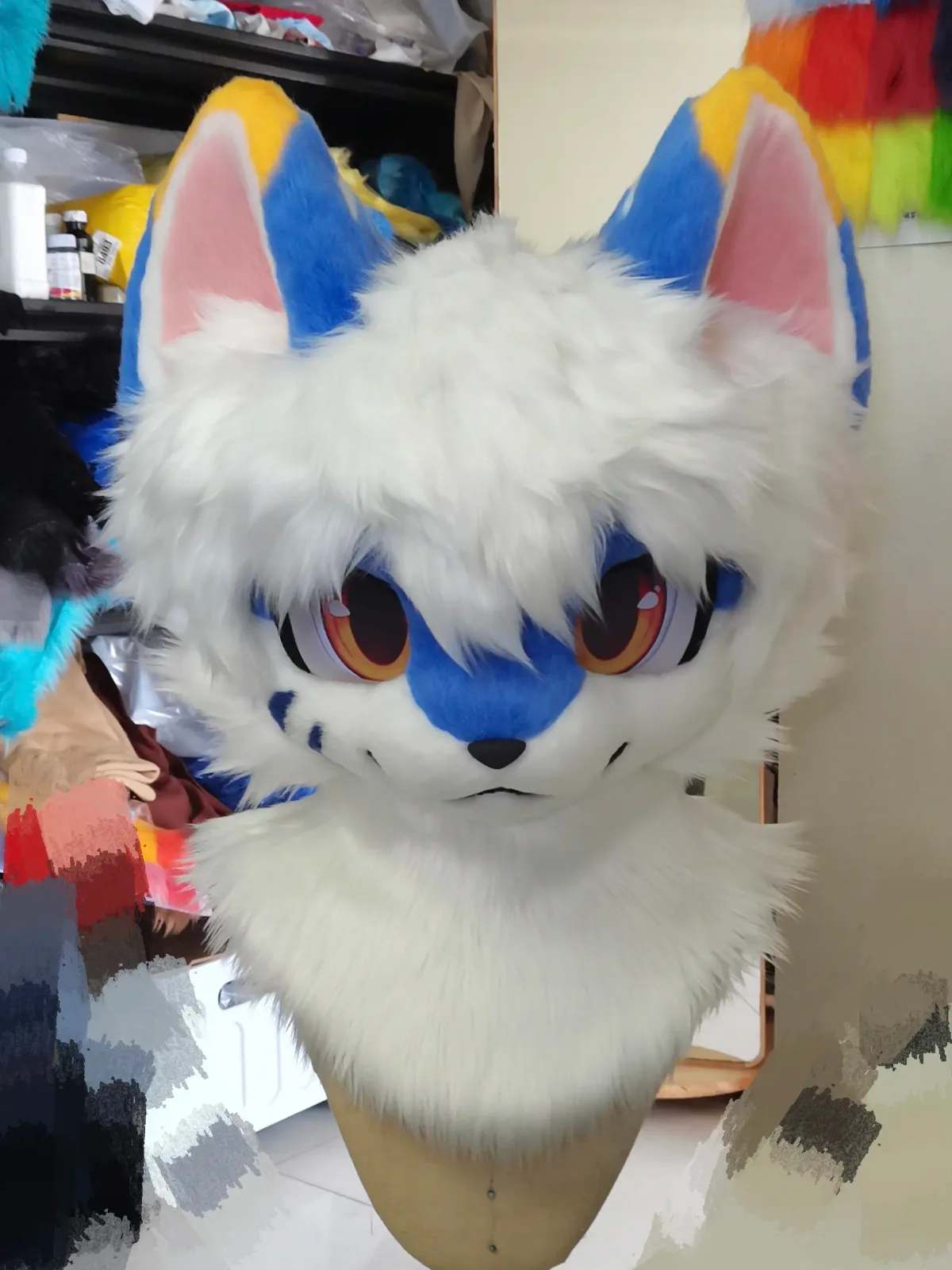 Frost Mask Kemono Fursuit Head thumbnail 2