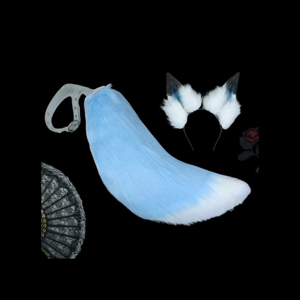 Frostbite Ice Wolf Ear & Tail Bundle thumbnail 2