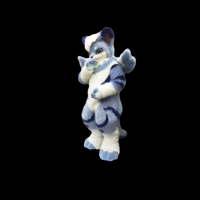 Frostbound Blue Wolf Fursuit
